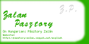 zalan pasztory business card